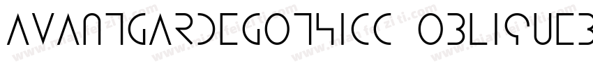 avantgardegothicc obliquebold字体转换
